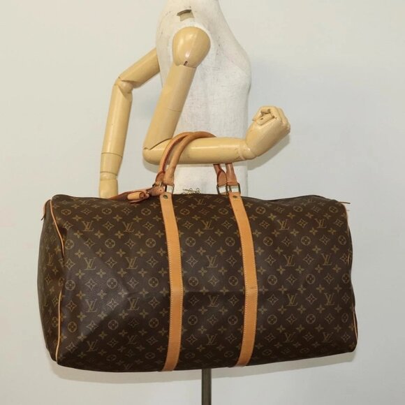 LOUIS VUITTON Monogram Keepall 60 Boston Bag - Picture 1 of 16